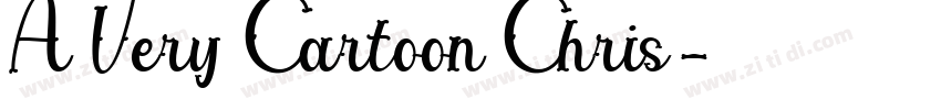 A Very Cartoon Chris字体转换